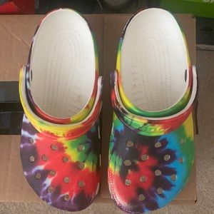Tie-dye Crocs